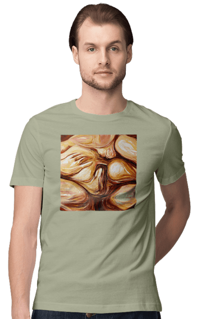 Футболка чоловіча з принтом "Груповий секс". Груповий, картина, секс. 2070702