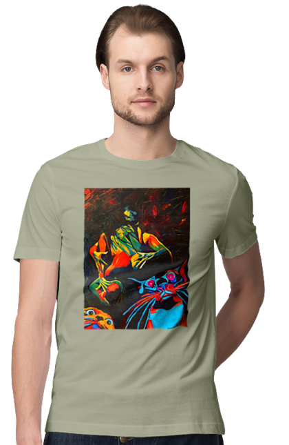 Футболка чоловіча з принтом "Секс коти". Картина, коти, секс. 2070702