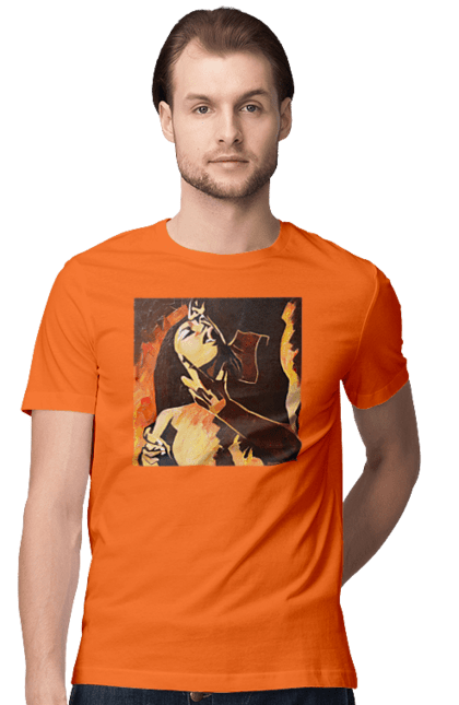 Футболка чоловіча з принтом "Страсна жінка". Жінка, картина, секс. 2070702