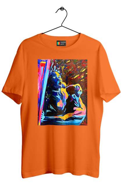 Футболка чоловіча з принтом "Пристрасть". Картина, секс. 2070702