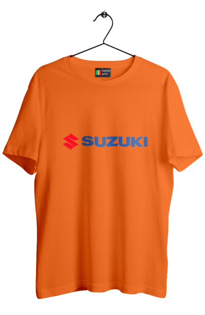 Men`s t-shirt with prints Suzuki 3 Redblue. Auto, logo, suzuki. 2070702