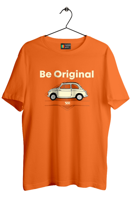 Men`s t-shirt with prints Fiat 500. Auto, fiat, machine. 2070702