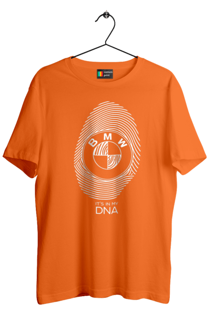 Футболка мужская с принтом БМВ отпечаток. Бмв, машины, отпечаток. 2070702