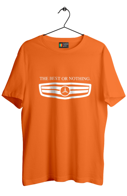 Футболка чоловіча з принтом "The best or nothing". Mercedes, машини, мерседес. 2070702