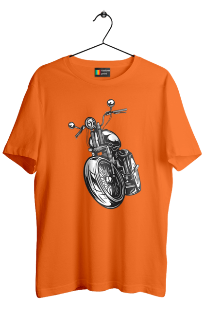 Men`s t-shirt with prints 01 Motorcycle 5. Bike, motto, retro, vintage. 2070702