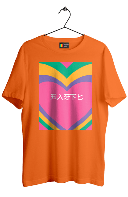 Men`s t-shirt with prints Бле. Hieroglyphs, inscription. 2070702