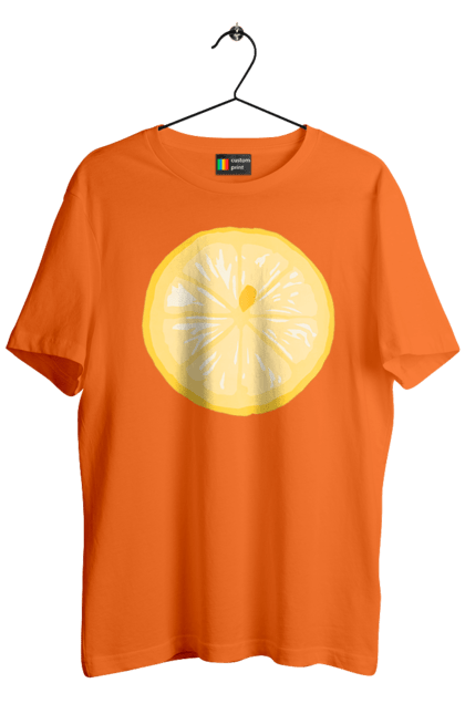 Футболка чоловіча з принтом "Круглий лимон". Лето, лимон. 2070702