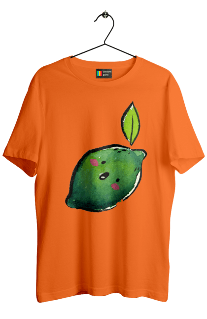 Футболка чоловіча з принтом "Любий лайм". Лайм, літо, любий, посмішка. 2070702