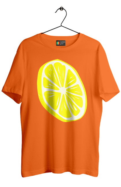 Футболка чоловіча з принтом "Лимон". Великий, лимон, яскравий. 2070702