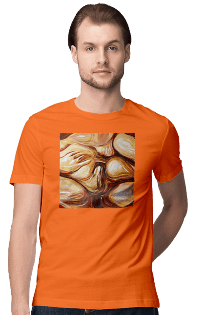 Футболка чоловіча з принтом "Груповий секс". Груповий, картина, секс. 2070702