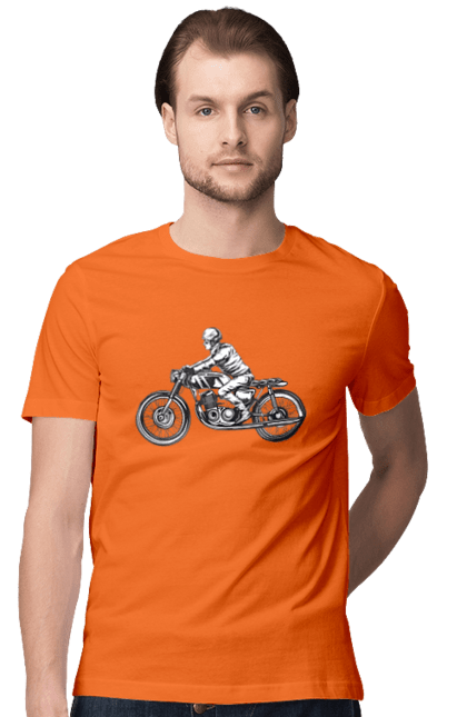 Men`s t-shirt with prints 02 Motorcycle 11. Biker, motto, retro, vintage. 2070702