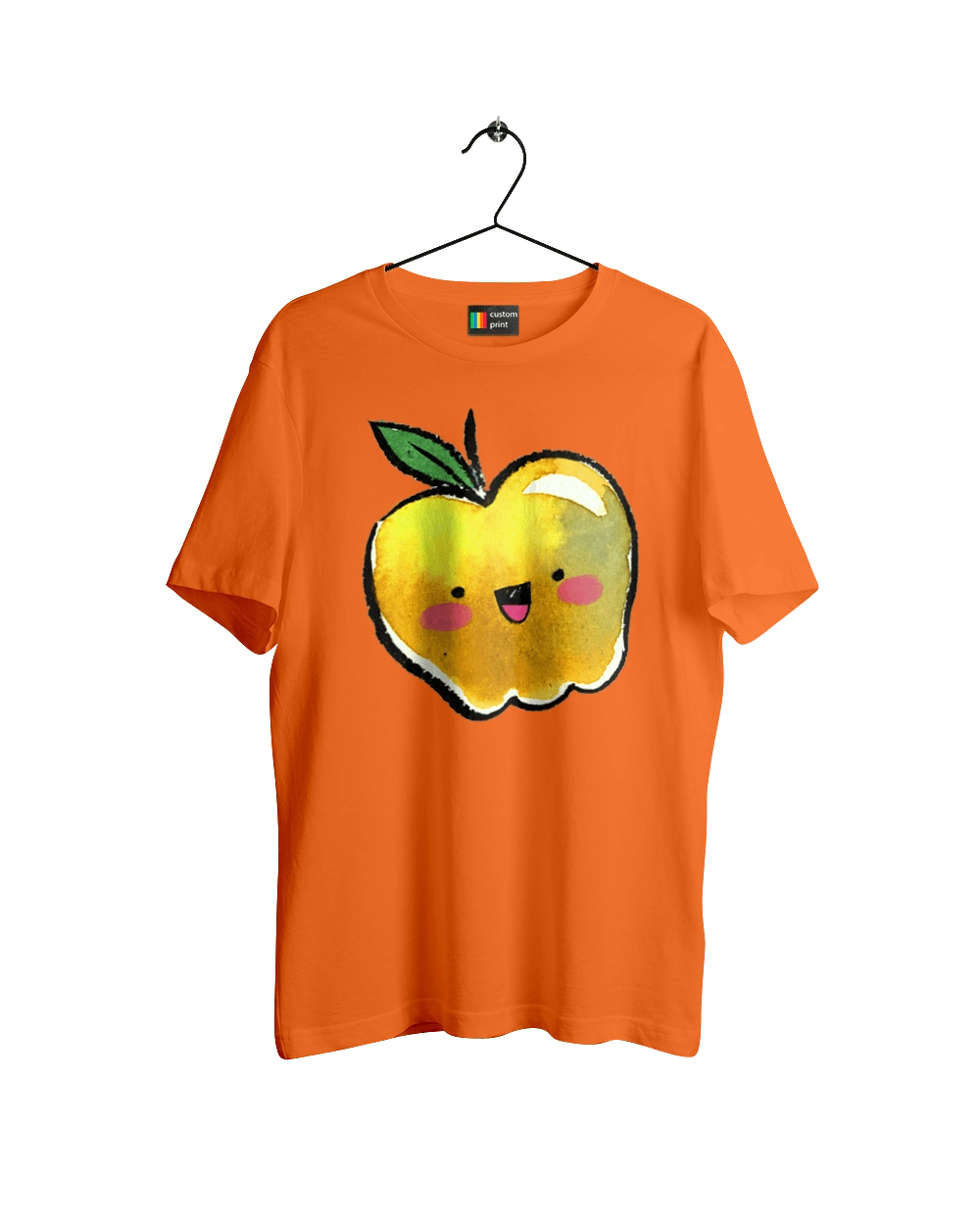 Cute yellow apple