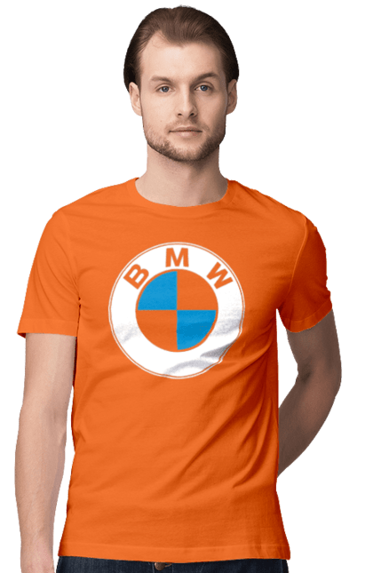 Футболка мужская с принтом Bmw Logo. Бмв, машины. 2070702