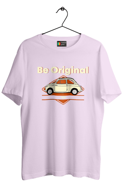 Men`s t-shirt with prints Fiat 500. Auto, fiat, machine. 2070702