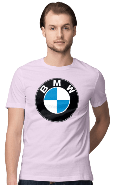 Футболка чоловіча з принтом "Bmw Logo". Бмв, машини. 2070702