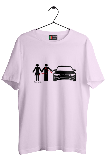 Футболка чоловіча з принтом "відносини БМВ". Бмв, машини, юмор. 2070702