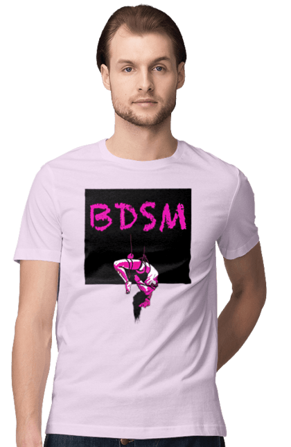 Футболка чоловіча з принтом "15". Бдсм, подвешивание. 2070702