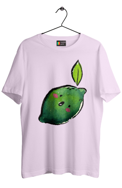 Футболка чоловіча з принтом "Любий лайм". Лайм, літо, любий, посмішка. 2070702