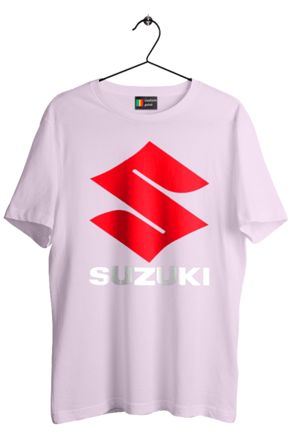 Men`s t-shirt with prints Suzuki Wh. Auto, logotype, machine, suzuki. 2070702