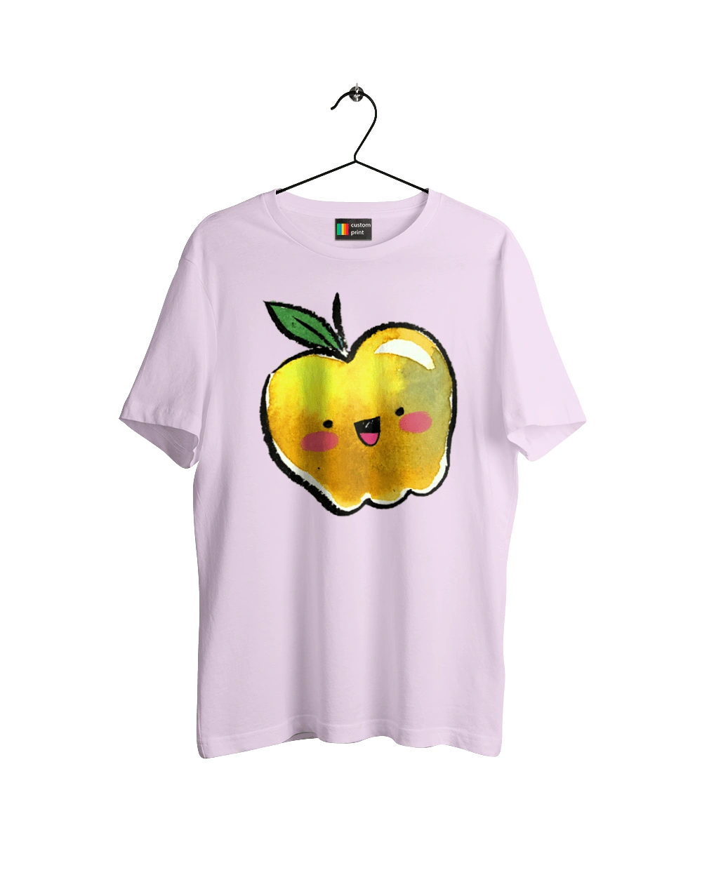 Cute yellow apple