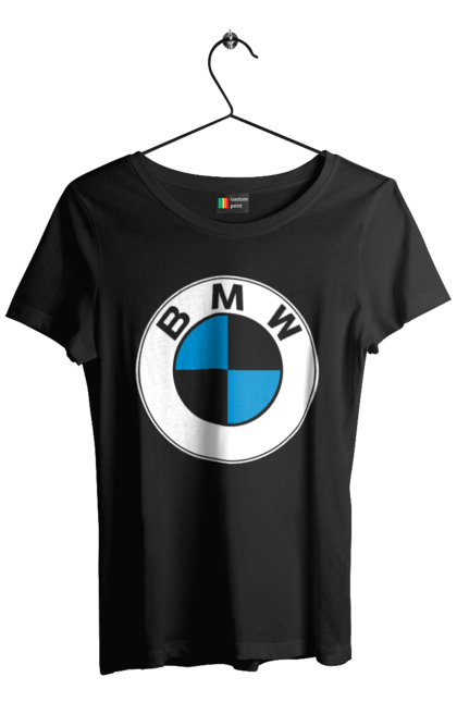 Футболка жіноча з принтом "Bmw Logo". Бмв, машини. 2070702