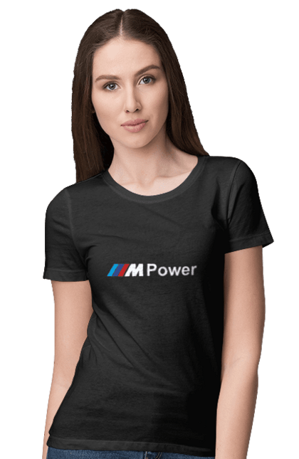 Women`s t-shirt with prints Mpower BMW. Bmw, cars, m series. 2070702