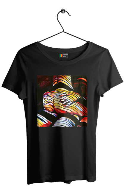 Футболка жіноча з принтом "Секс зверху". Картина, секс. 2070702