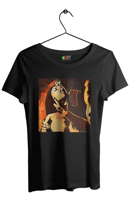 Футболка жіноча з принтом "Страсна жінка". Жінка, картина, секс. 2070702