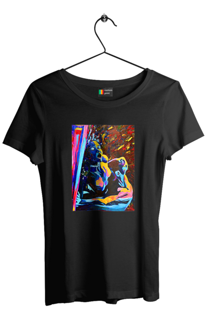 Футболка жіноча з принтом "Пристрасть". Картина, секс. 2070702