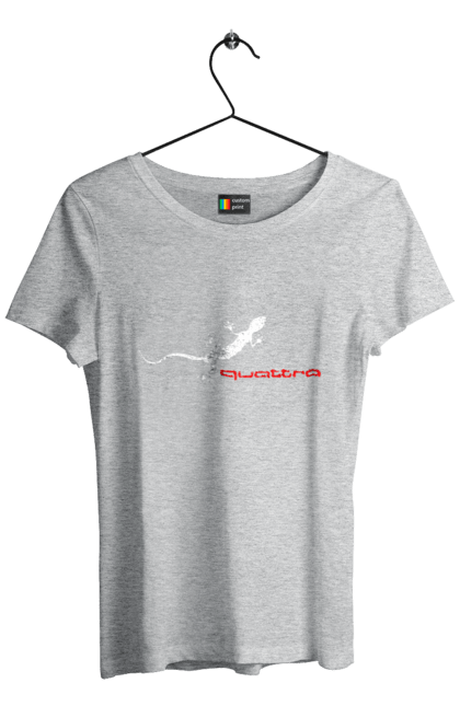 Women`s t-shirt with prints Audi Quattro. Audi, cars. 2070702