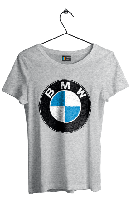 Футболка жіноча з принтом "Bmw Logo". Бмв, машини. 2070702