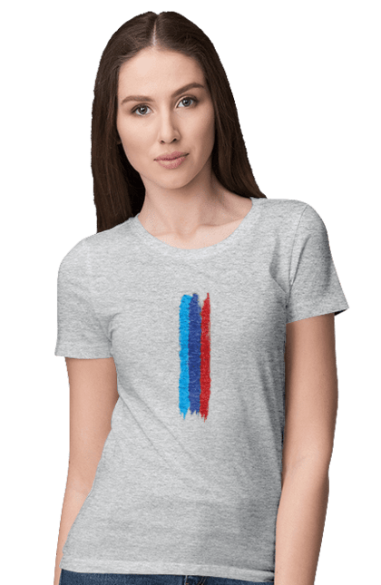 Футболка жіноча з принтом "БМВ М". Бмв, м серія, машини. 2070702