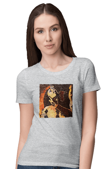 Футболка жіноча з принтом "Страсна жінка". Жінка, картина, секс. 2070702