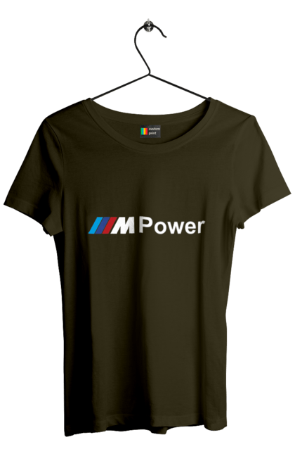 Футболка жіноча з принтом "Mpower БМВ". Бмв, м серія, машини. 2070702