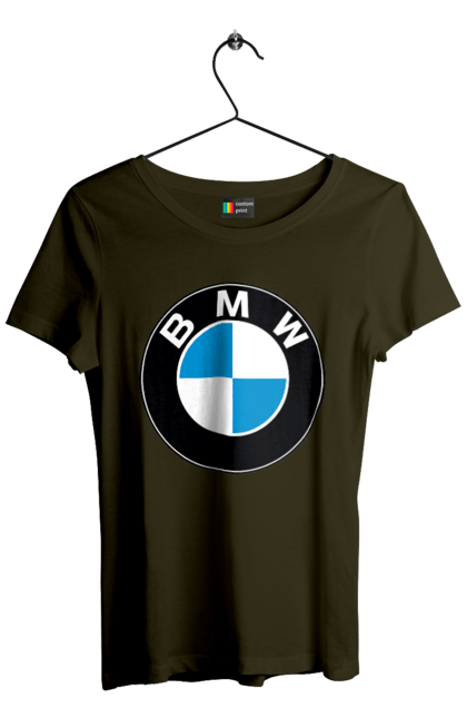 Футболка жіноча з принтом "Bmw Logo". Бмв, машини. 2070702