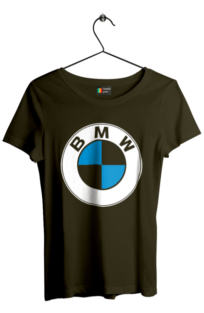 Футболка жіноча з принтом "Bmw Logo". Бмв, машини. 2070702