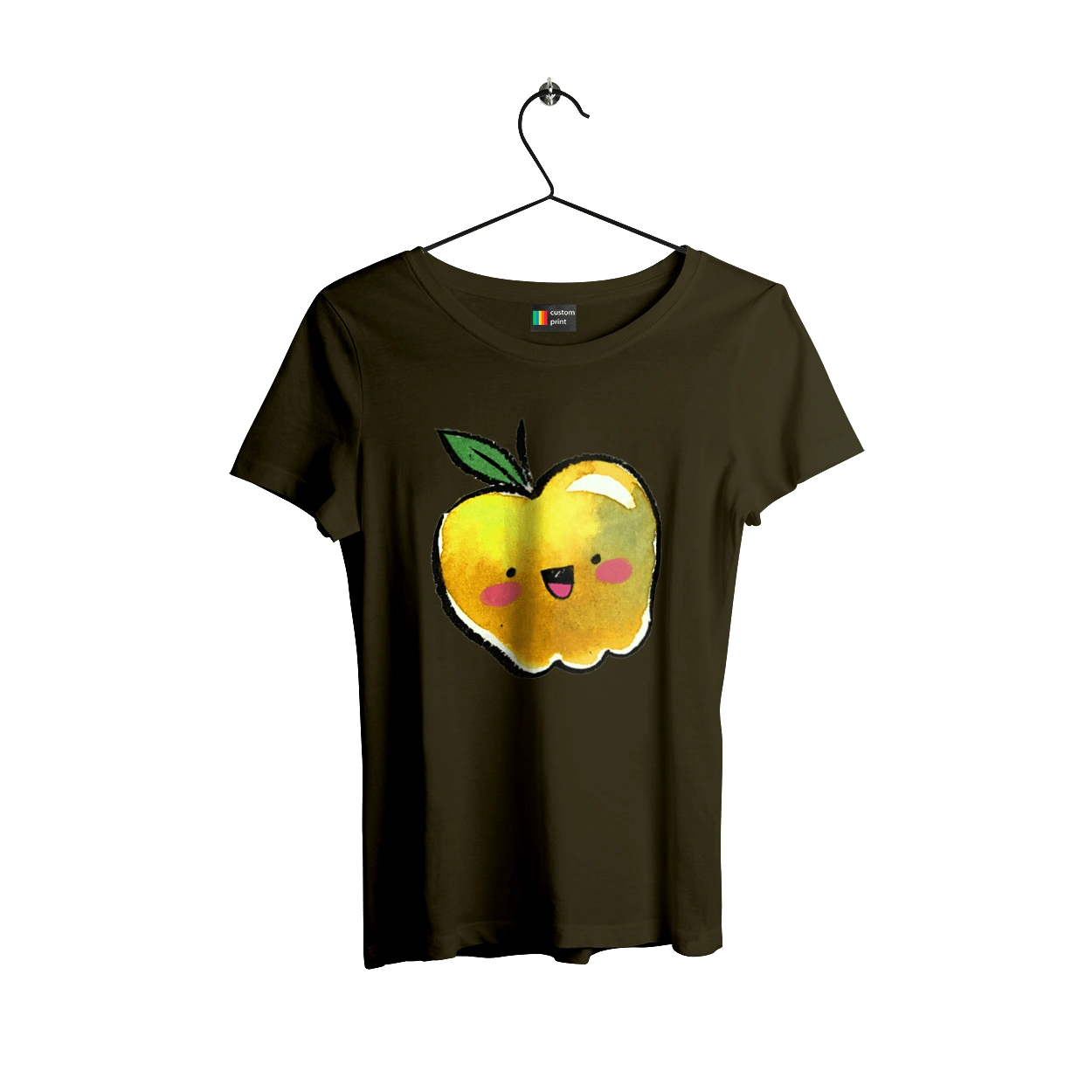 Милое желтое яблоко