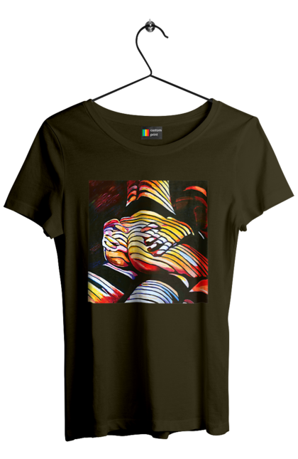 Футболка жіноча з принтом "Секс зверху". Картина, секс. 2070702