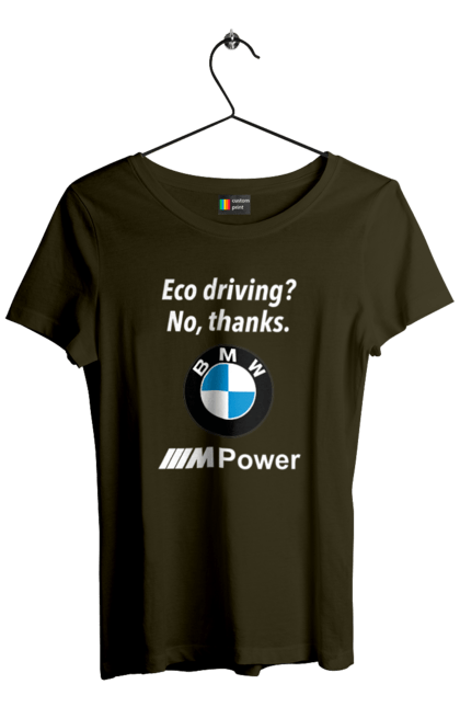 Women`s t-shirt with prints Mpower3 Wh. Bmw, cars, electric truck. 2070702