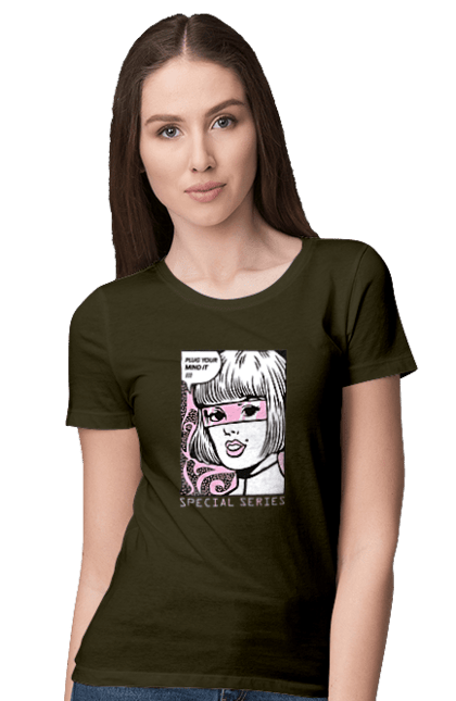 Футболка жіноча з принтом "Попарт". Попарт. 2070702