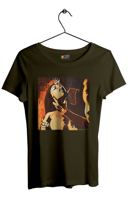 Футболка жіноча з принтом "Страсна жінка". Жінка, картина, секс. 2070702