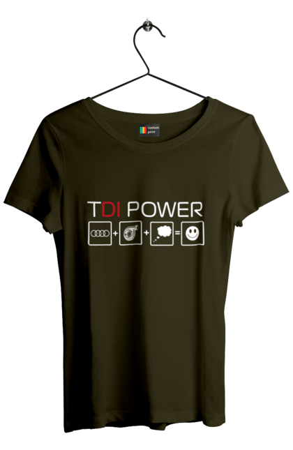Women`s t-shirt with prints TDI Power Audi. Audi, cars. 2070702