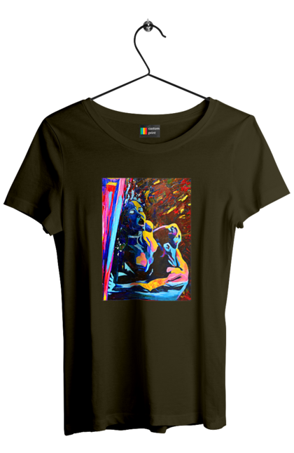 Футболка жіноча з принтом "Пристрасть". Картина, секс. 2070702