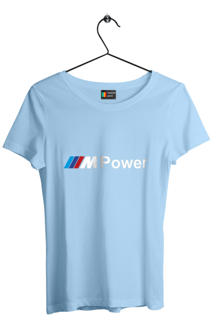 Футболка жіноча з принтом "Mpower БМВ". Бмв, м серія, машини. 2070702
