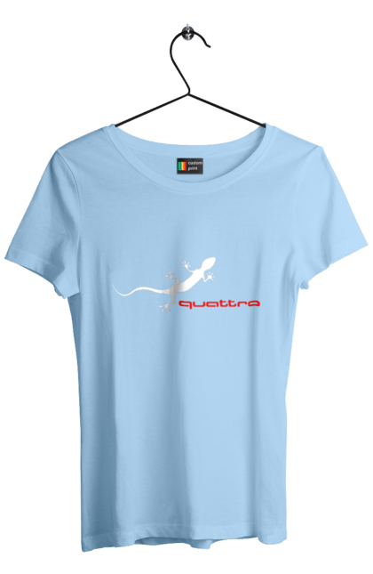 Women`s t-shirt with prints Audi Quattro. Audi, cars. 2070702