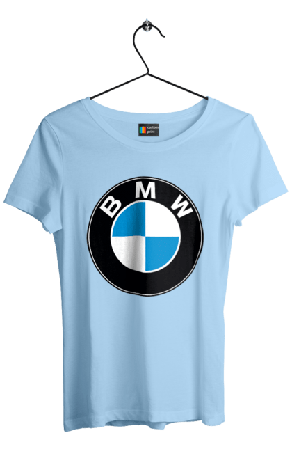 Футболка жіноча з принтом "Bmw Logo". Бмв, машини. 2070702