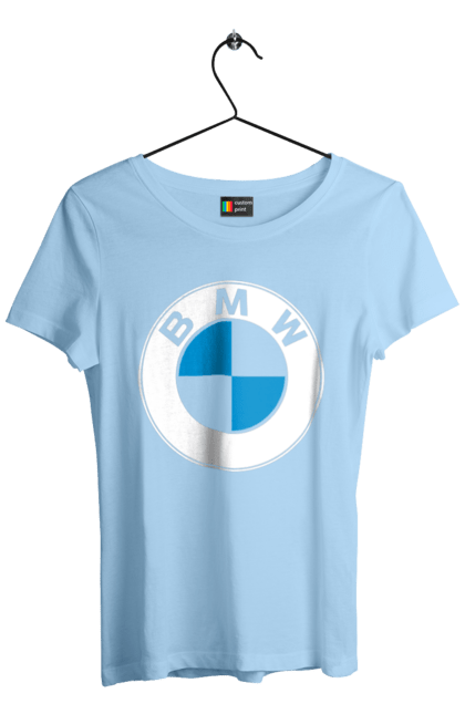 Футболка жіноча з принтом "Bmw Logo". Бмв, машини. 2070702