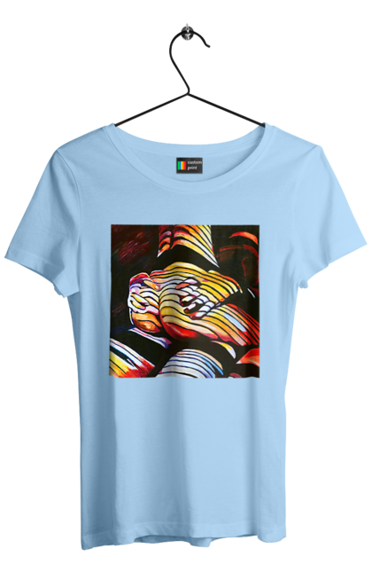 Футболка жіноча з принтом "Секс зверху". Картина, секс. 2070702