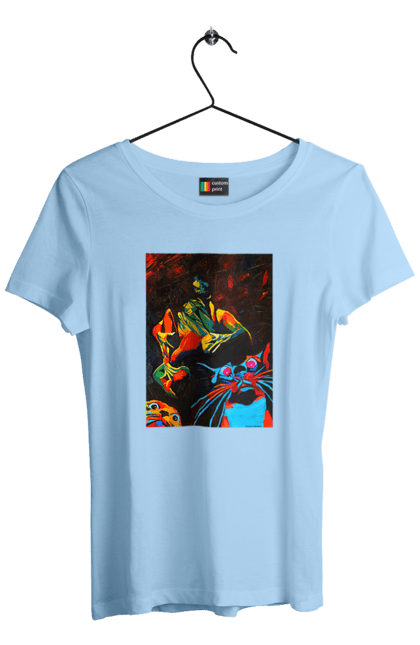 Футболка жіноча з принтом "Секс коти". Картина, коти, секс. 2070702