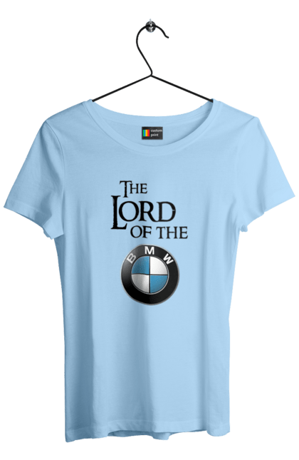 Футболка жіноча з принтом "The lord of the BMW black". Бмв, гра престолів. 2070702
